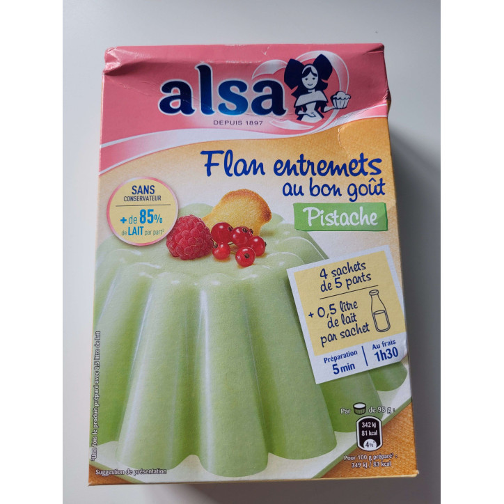FLAN PISTACHE 180G