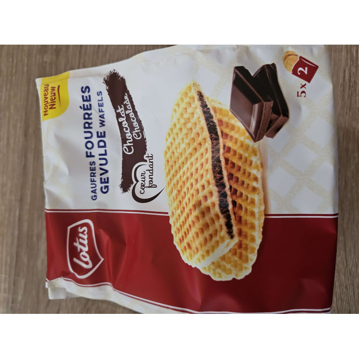 GAUFFRES FOURÉES CHOCO 290G LOTUS