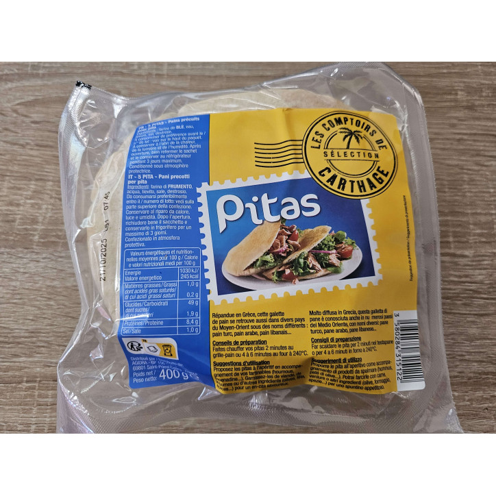 PAIN À PITA SACHET 400G