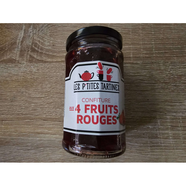 CONFITURE 4 FRUITS ROUGES 265GR