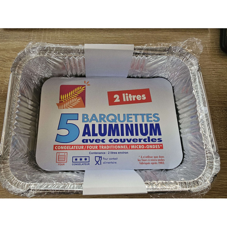 5 BARQUETTES ALU 2L