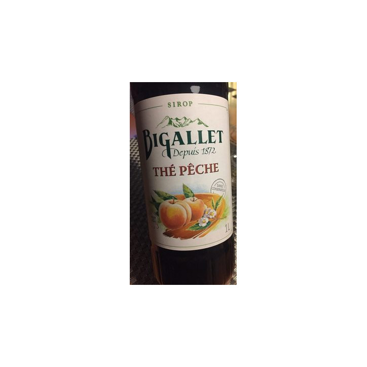 SIROP BIGALLET 1L THE PECHE
