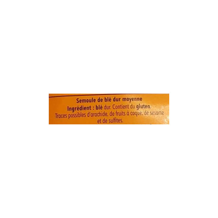 SEMOULE MOYENNE 1KG