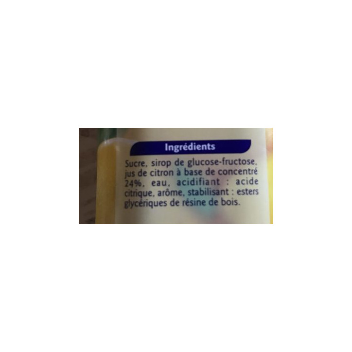 SIROP DE CITRON 1L