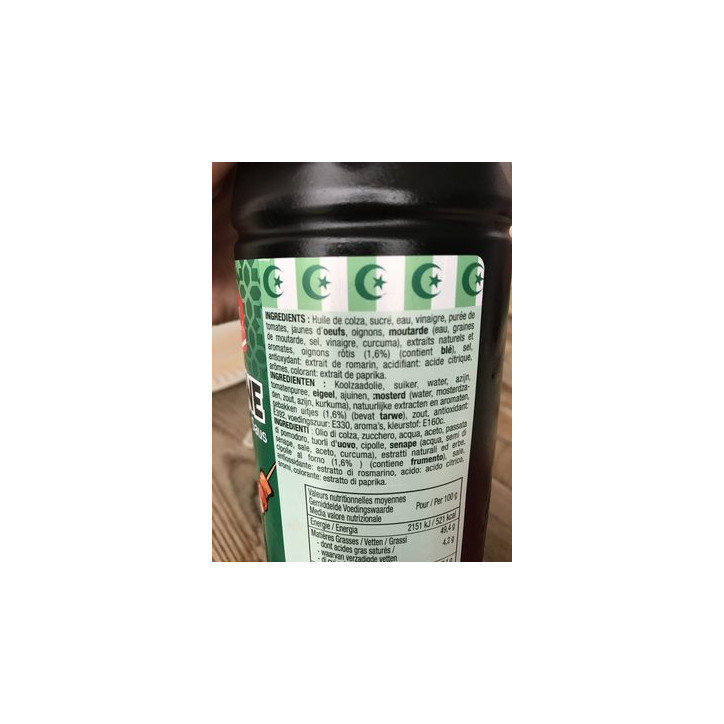 SAUCE ALGERIENNE COLONA 850 GR