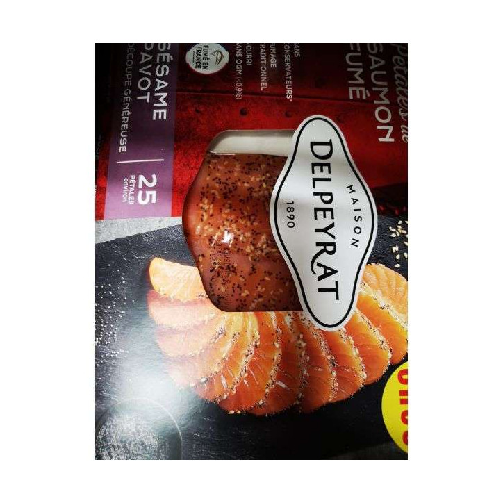 PETALES DE SAUMON FUME SESAME PAVOT 0.250G