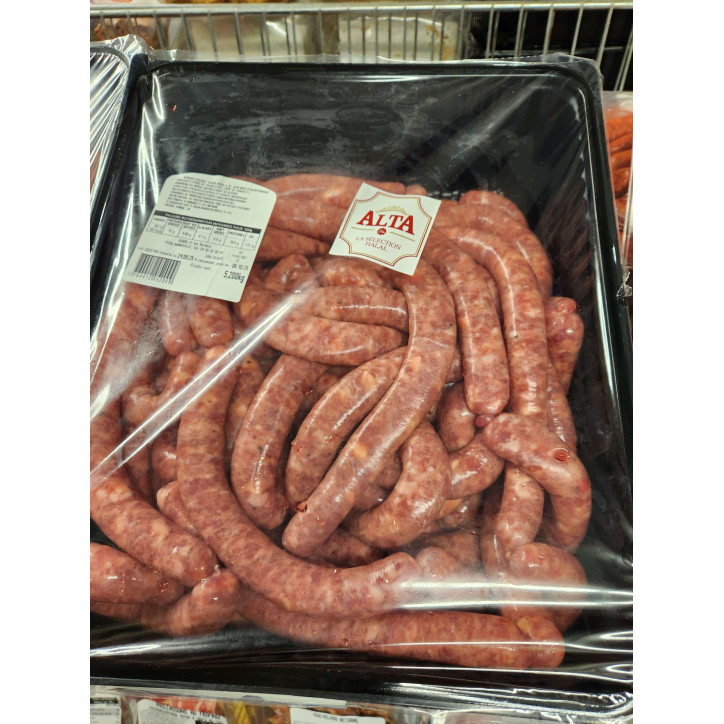 SAUCISSE VOLAILLE VEAU FROMAGE 5KG ENV