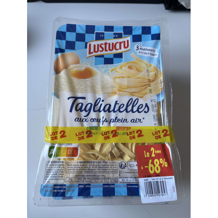 LOT 2 TAGLIATELLES 720GR
