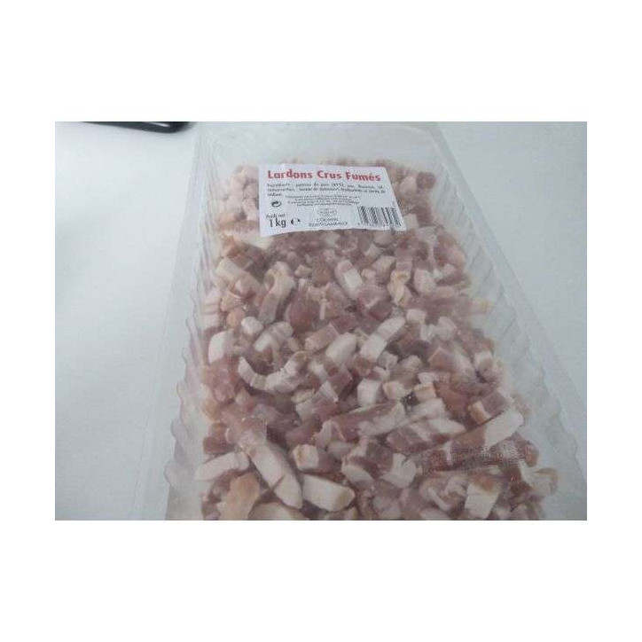 LARDONS CRU FUMES 1 KG