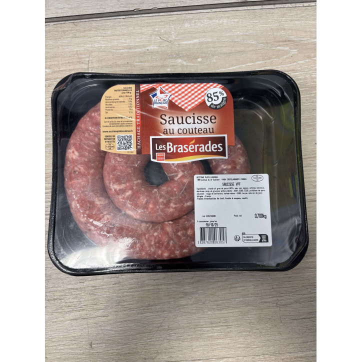 SAUCISSE AU COUTEAU 700GR