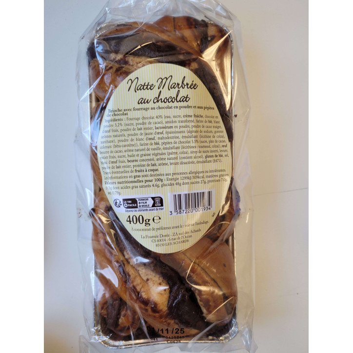 NATTE MARBREE CHOCO 400G
