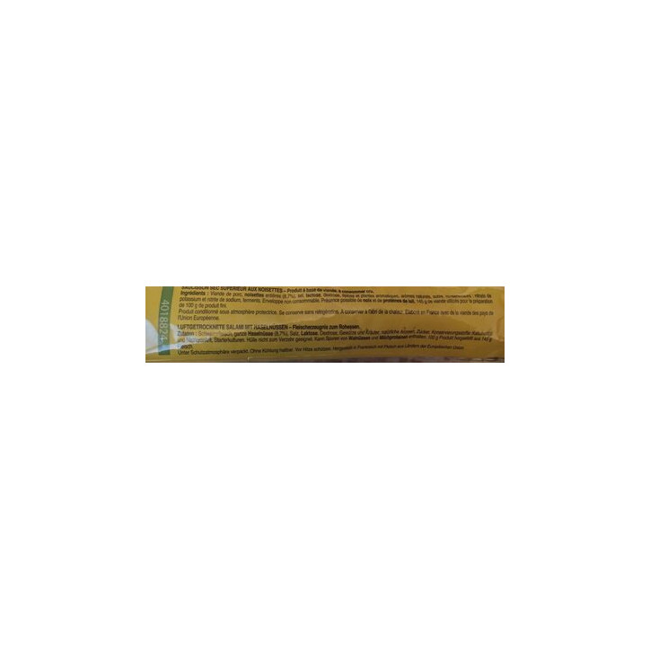 BATON DE BERGER NOISETTE 250GR 