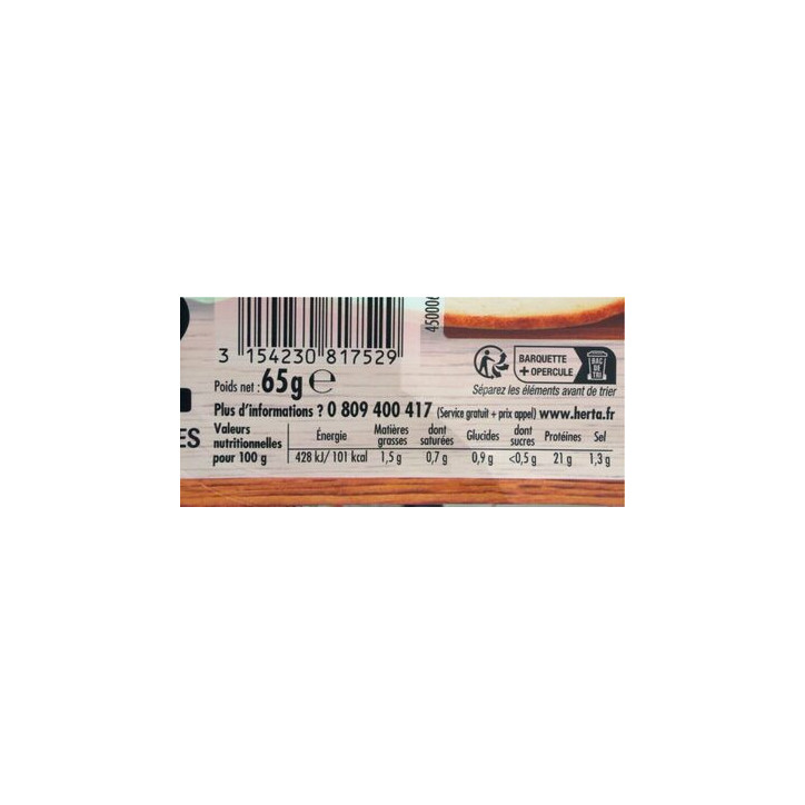 BLANC POULET -25% SEL  2T 65G