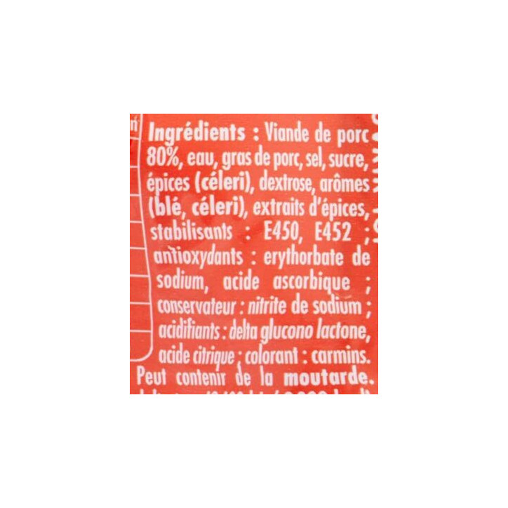 CERVELAS 400 GR