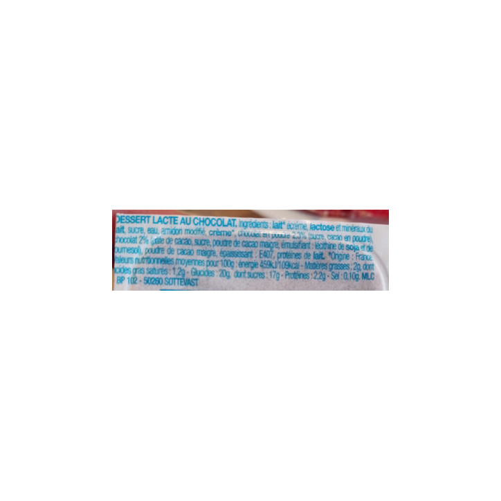 CREME DESSERT CHOCOLAT 500G