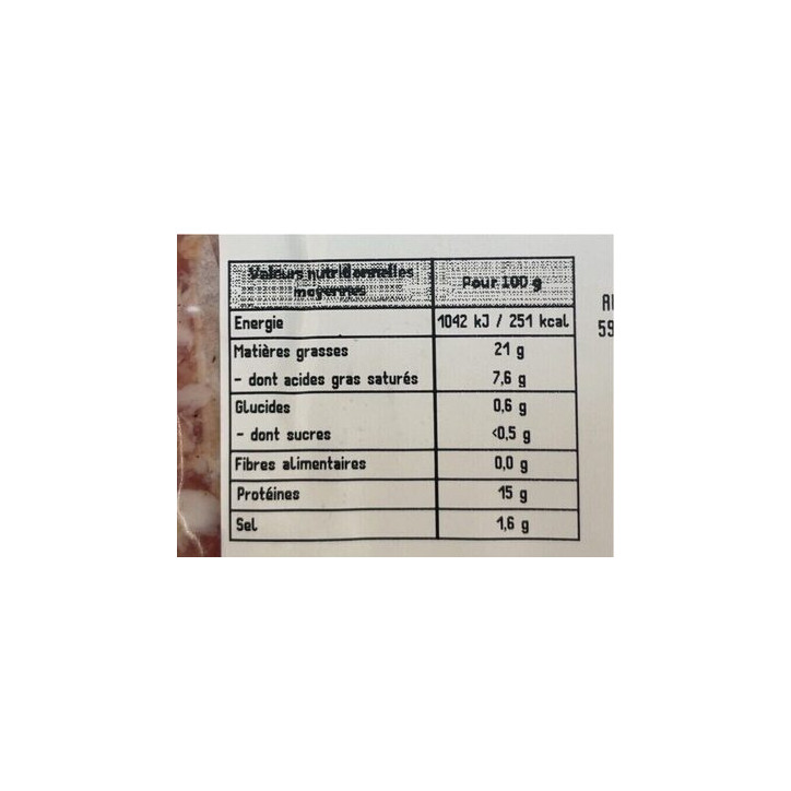 FARCE A LEGUME400 GR