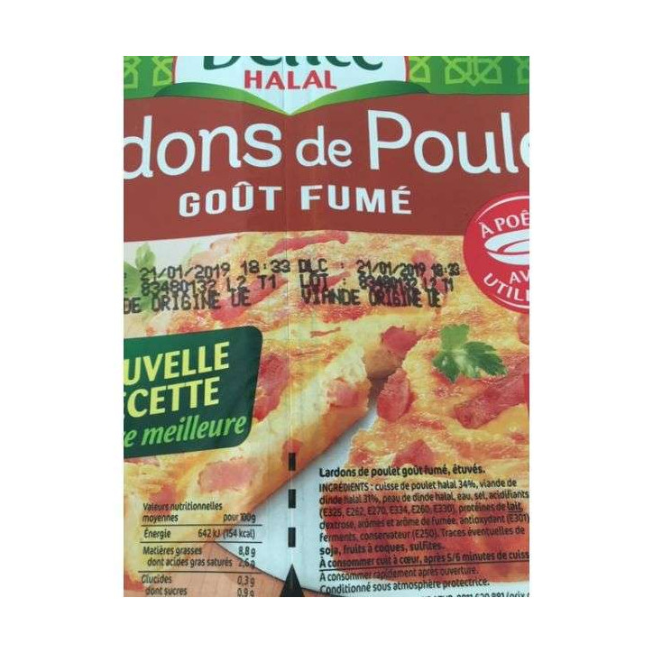 LARDONS DE POULET 200 GR