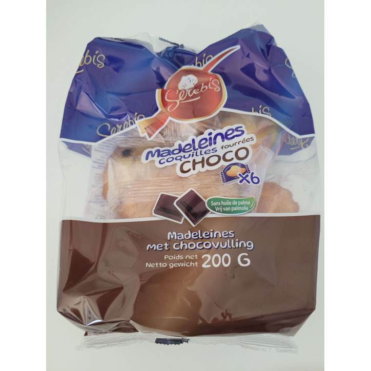 MADELEINES CHOCO X6 200G