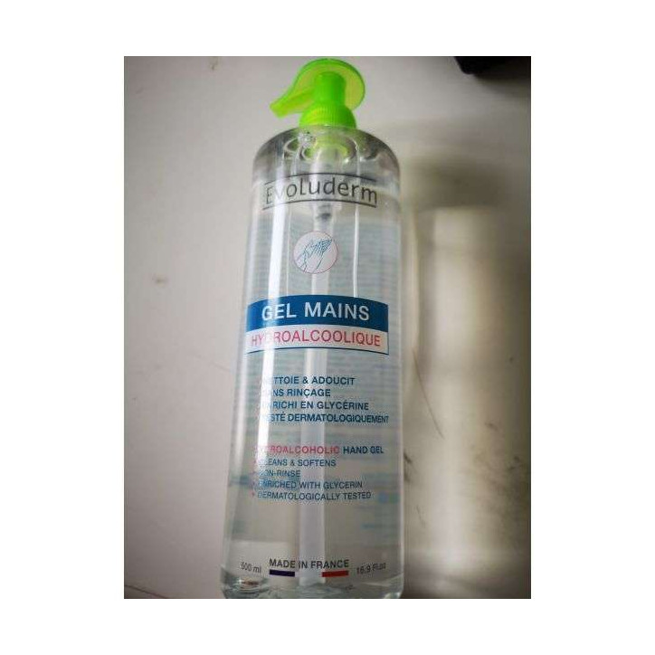 GEL MAINS HYDROALCOOLIQUE 500ML