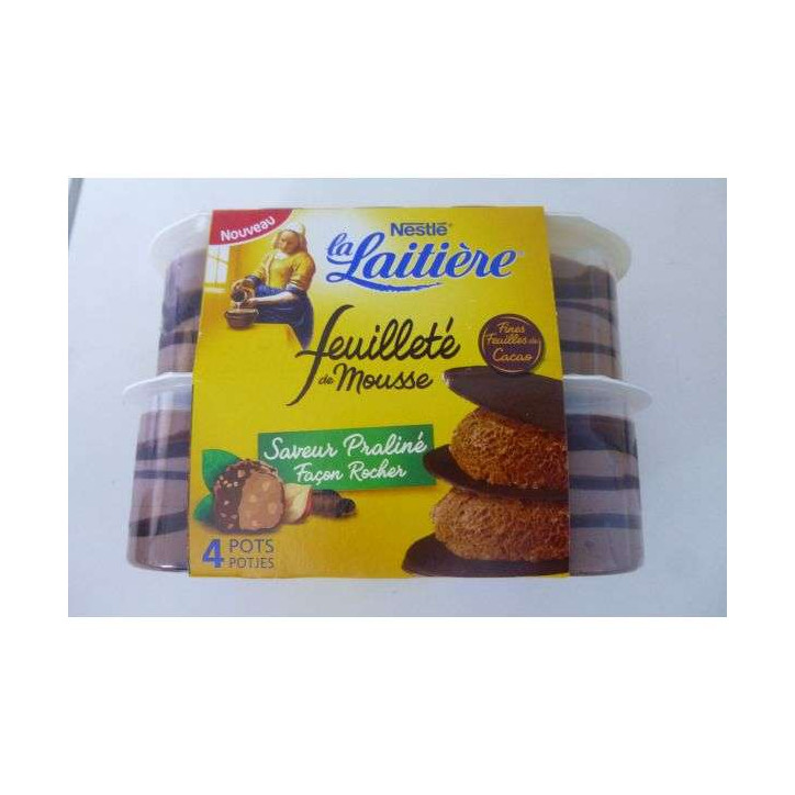 FEUILLETÉ DE MOUSSE PRALINÉ 228 GRS