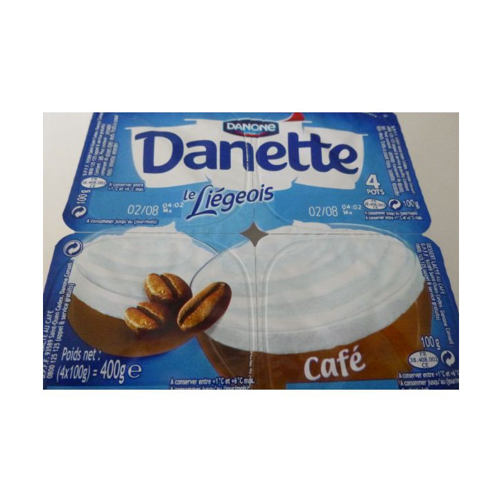 DANETTE LIEGEOIS CAFE X 4