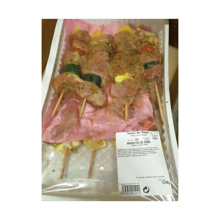 BROCHETTES DE DINDE CITRON 1KG ENV