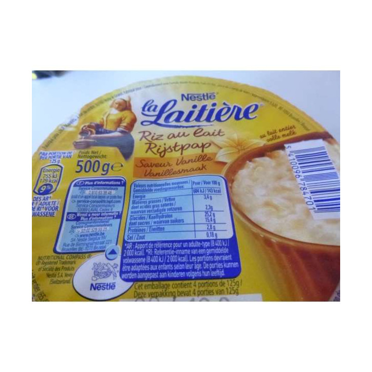RIZ AU LAIT 500 GR