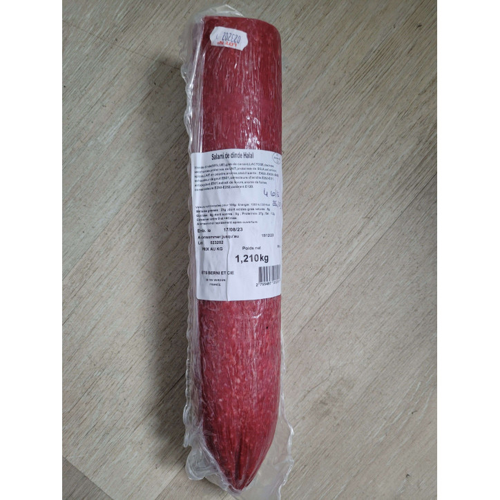 SALAMI DINDE HALAL 1.5KG ENV