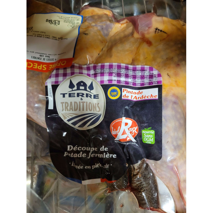4 CUISSES DE PINTADE  LR 1KG ENV