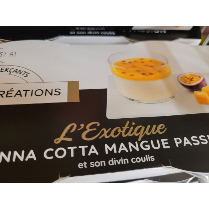 PANNA COTTA MANGUE PASSION 240G