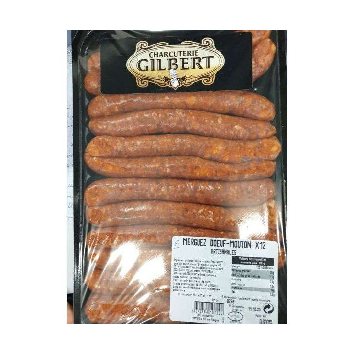 MERGUEZ BOEUF-MOUTON 600G