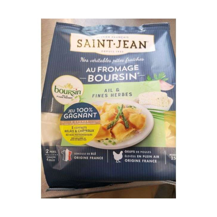 RAVIOLI BOURSIN 250 GRS ST JEAN 