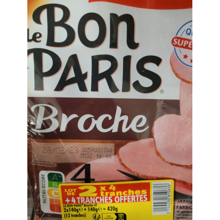 BON PARIS BROCHE X 3 420 GR