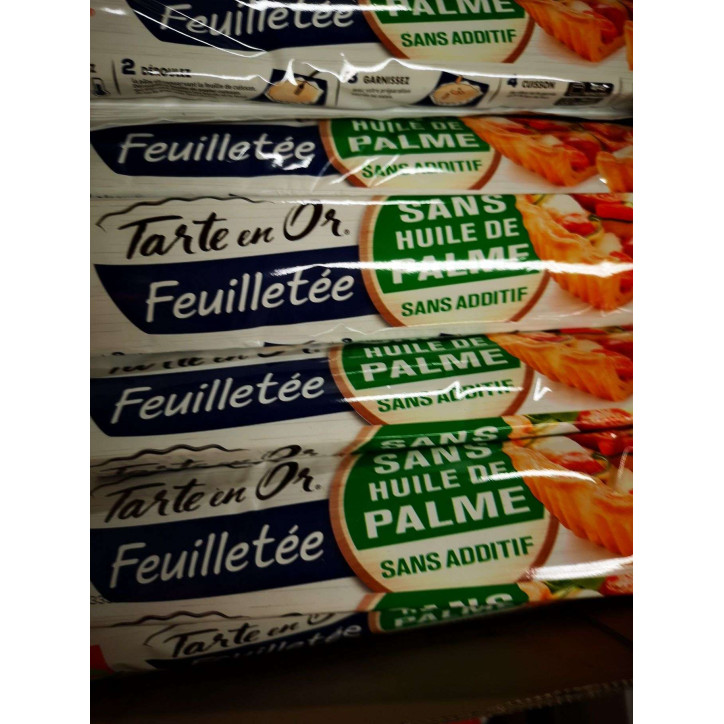 PATE FEUILLETEE TARTE OR 230 GRS