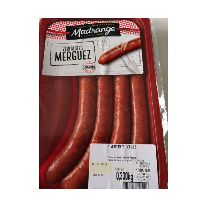 MERGUEZ 300GRS  