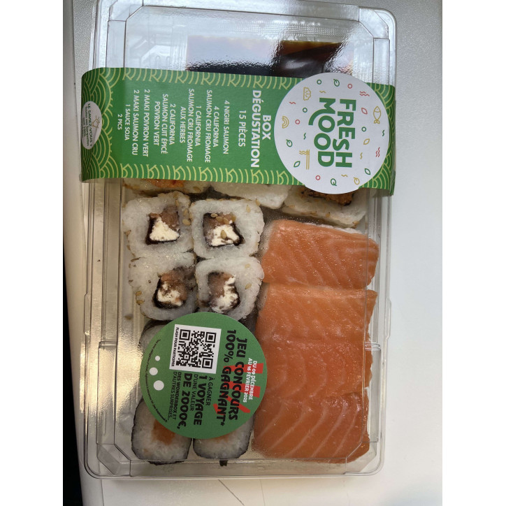 BOX DEGUSTATION 15 PIECES 324G