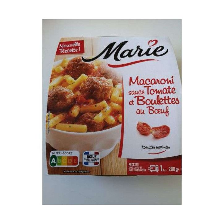 MACARONI BOULETTES BOEUF 280 GRS