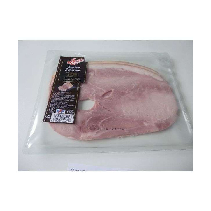 JAMBON CUIT OS 2 TRANCHES 130G