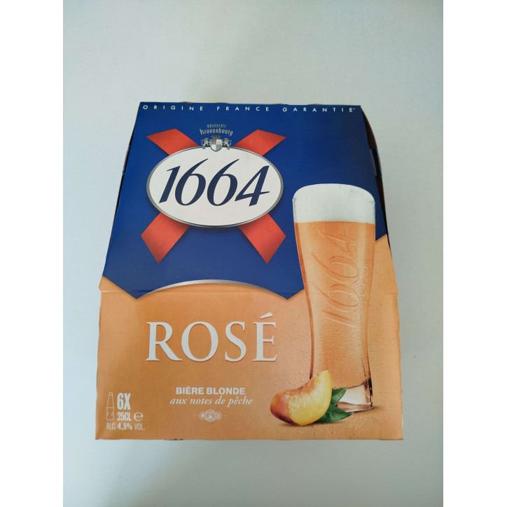 BIERE 1664 ROSEE 6X25CL
