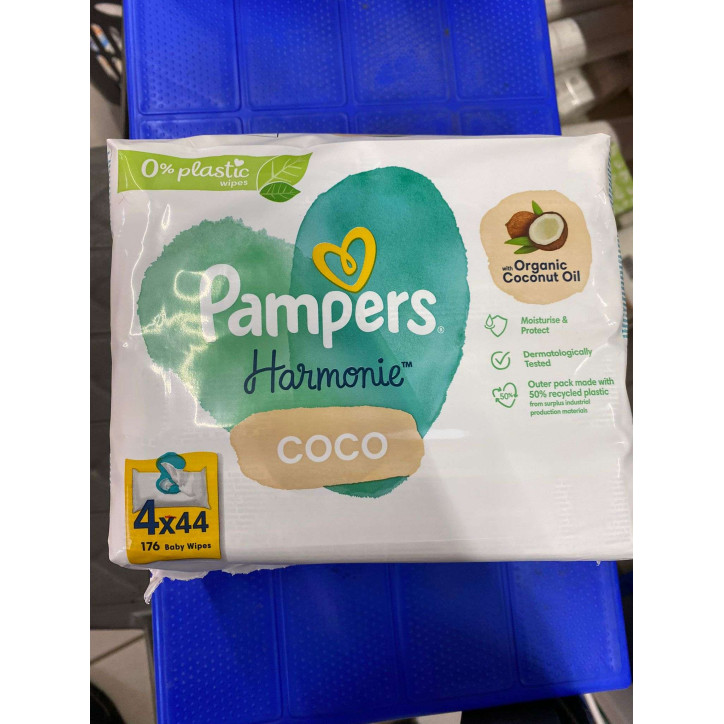 LINGETTES PAMPERS 4X44