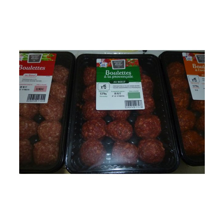 BOULETTES AU BOEUF 375GR