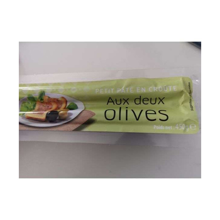 PATE CROUTE AUX OLIVES 450 GRS