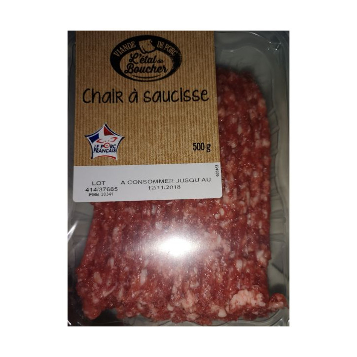 CHAIR A SAUCISSE 500GRS 