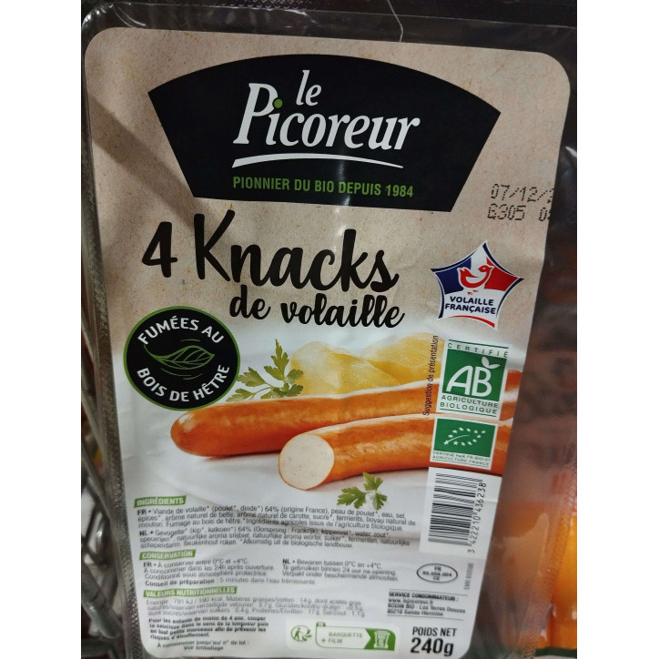 KNACKS DE VOLAILLE 240G