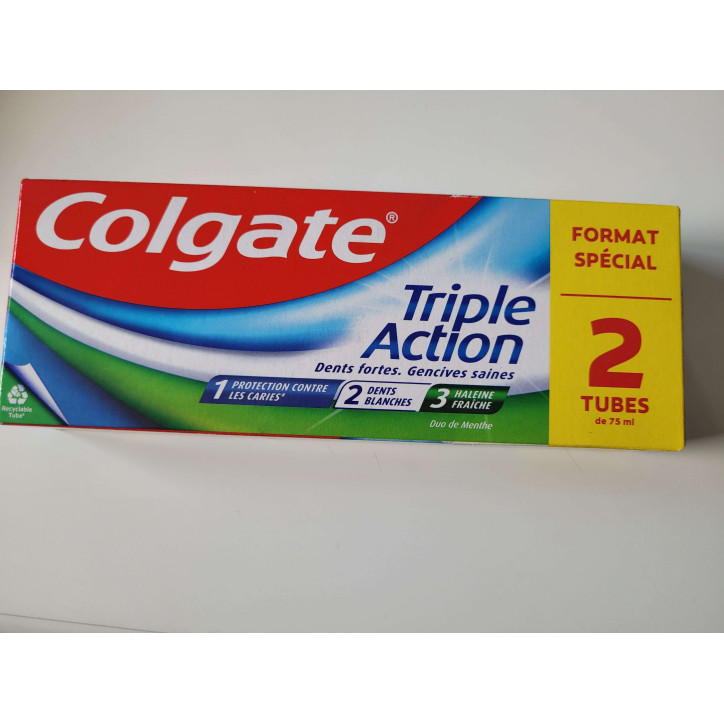 LOT 2 COLGATE TRIPLE ACTION 150ML