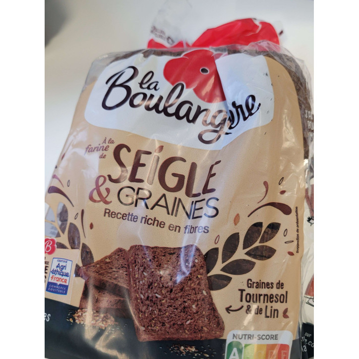 PAIN SEIGLE ET GRAINES 500G
