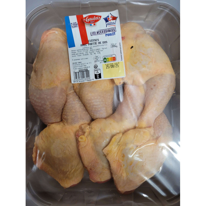 CUISSES DE POULET AVEC DOS 2 KG