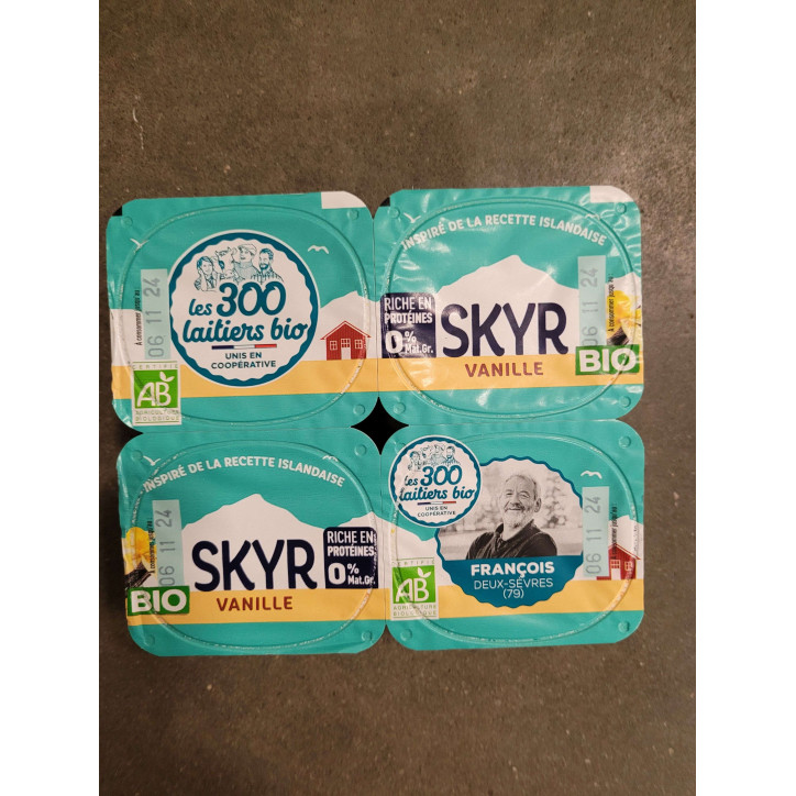 LES 300 BIO SKYR VANILLE 400GR