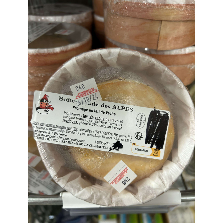 BOITE CHAUDE DES ALPES 220G ENV