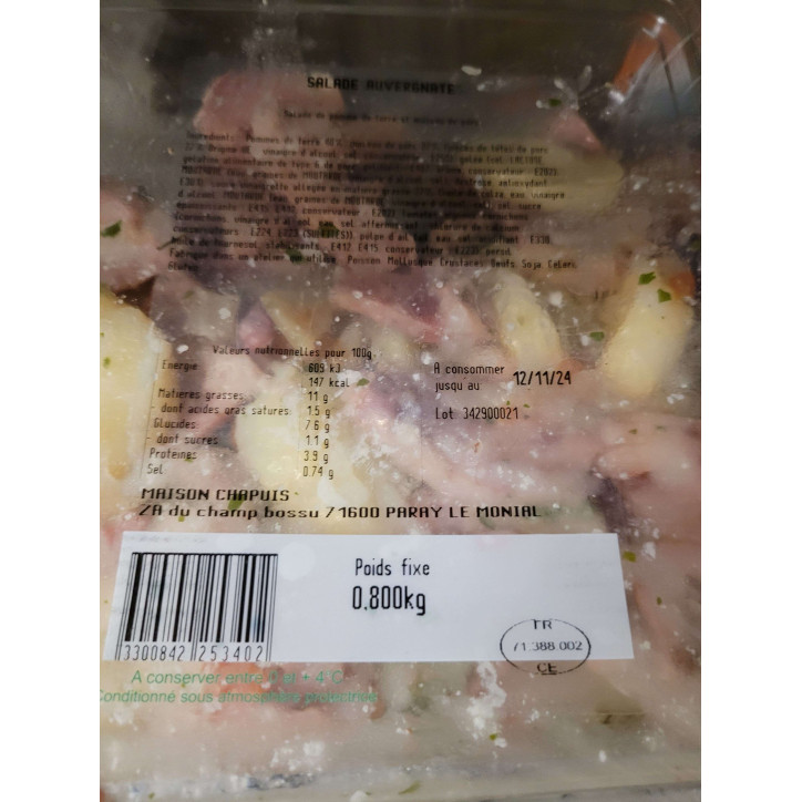 SALADE AUVERGNATE 800G